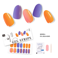 Autocollant pour ongles en gel semi-durci fournisseur d'usine de bandes de vernis à ongles personnalisées en bâtonnets de vernis à ongles en gel