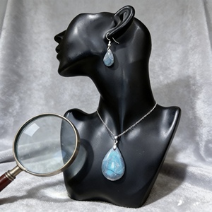 Colliers pendentifs en argent et améthyste éthiopienne en gros, fabriqués à la main, hypoallergéniques, bijoux unisexes |   pour les boutiques éthiques - Product Image 6