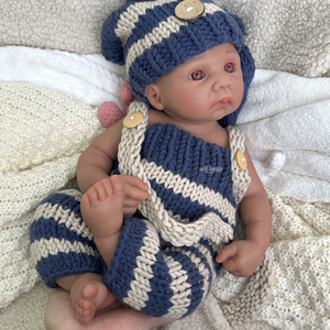 39cm Entzückende realistische Silikon-Baby puppe Offene Augen Pouting Mund Weicher flexibler Körper für Kinder geschenke - Product Image 5