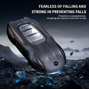 Funda Protectora de Silicona y Aleación de Zinc para Llave de Coche <span class=keywords><strong>Audi</strong></span> A6 <span class=keywords><strong>S6</strong></span> RS6 C5 <span class=keywords><strong>C6</strong></span> C7 4F S, Accesorios Interiores para Coche - Product Image 6