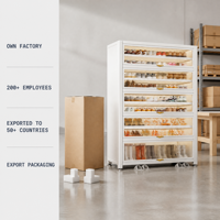 Meuble à chaussures métallique grande capacité, organisateur de rangement en acier pour l'entrée de la maison et le rangement de jardin