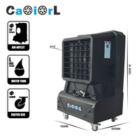 Caoiorl refroidisseur de marais d'air par évaporation 14in sortie ventilateur de climatiseur Portable avec tampon en nid d'abeille pour la maison commerciale