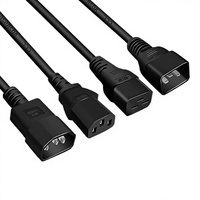 Ulusal Standart 10A 16A 3 Çekirdekli Yüksek Güçlü Sunucu PDU'su C13 - C14 Fişli Uzatma Güç Kablosu 0.75/1/1.5/2.5 mm²