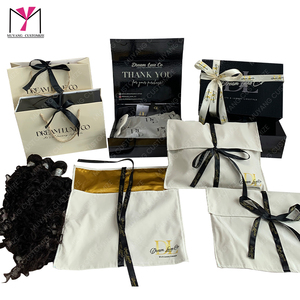 Dream Luxe Co กล่องของขวัญพร้อมริบบิ้นผ้าซาตินพิมพ์โลโก้สำหรับบรรจุภัณฑ์ต่อผมสุดหรู - Product Image 4