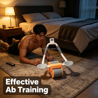 Rodillo Abdominal para Ejercicio Diario para Adultos, con Rebote Automático, Equipo de Fitness para el Hogar, para Fortalecer Abdominales, Adelgazar la Cintura y Reducir Grasa