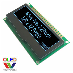 2.23 "2.23นิ้ว128x32ความละเอียดสีฟ้าโมดูล OLED ssd1305 TW28320230B01 SPI พอร์ตขนานโมดูล OLED - Product Image 6