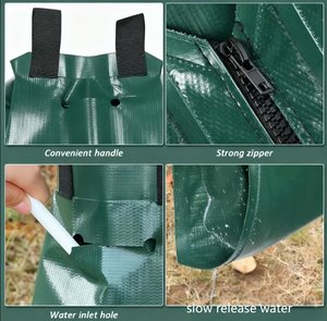 Sac <span class=keywords><strong>d</strong></span>'<span class=keywords><strong>arrosage</strong></span> pour arbres en PVC robuste à libération lente pour l'irrigation goutte à goutte à domicile, à la ferme et en serre - Product Image 3