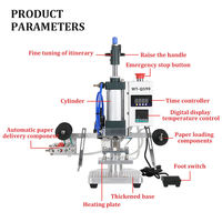 Machine à bronzer pneumatique pour cuir, papier, plastique, bois, PVC, carte, machine à estampage à chaud