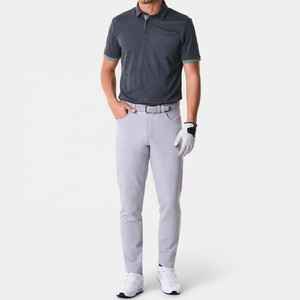 Großhandel Herren Nylon-Spandex Blanko Sportbekleidung Modern Fit Vierwege-Stretch Leichte Golf-Hose - Product Image 3