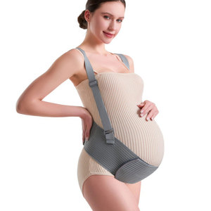 Ceinture de soutien abdominale réglable <span class=keywords><strong>pour</strong></span> la grossesse avec bretelles, respirante, <span class=keywords><strong>pour</strong></span> <span class=keywords><strong>le</strong></span> soutien du <span class=keywords><strong>dos</strong></span> et de l'abdomen pendant la grossesse - Product Image 1