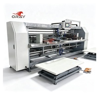 Oray 1200D Cosedora de Caja Semiautomática de Una/Doble Aguja Ajustable de Dos Piezas, 500 Puntadas/Min, Certificación CE, Exportación Global