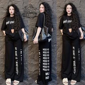 レディース夏新作 ゆったりTシャツ＆パンツセット カジュアル ファッション 2点セット - Product Image 4