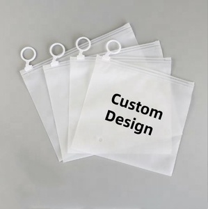 Logo personalizzato con chiusura a Zip biodegradabile LDPE Tshirt borsa 30*40 Polos smerigliato cerniera materiali riciclati per il confezionamento di vestiti per scarpe - Product Image 5