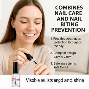 OEM/ODM Anti-Bite Gentle Formula <strong>Nail</strong> <strong>Polish</strong> 12ml Liquid for <strong>Stopping</strong> <strong>Nail</strong> <strong>Biting</strong> Healthy <strong>Nails</strong> <strong>Nail</strong> Repair - Product Image 4