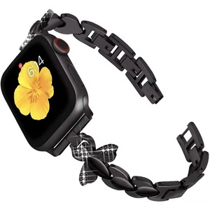 Bracelet de montre en alliage métallique d'abeille pour <span class=keywords><strong>Applewatch</strong></span> <span class=keywords><strong>SE</strong></span> 1-9 génération 38mm 40mm 41mm 42mm 44mm 45mm pour chaîne de montre Samsung 20mm 22mm - Product Image 3