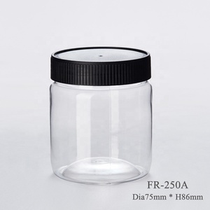 Pot en plastique transparent de qualité alimentaire 1000 ml 750 ml 500 ml 250 ml pour biscuits, bonbons, beurre de cacahuète, <span class=keywords><strong>miel</strong></span>, confitures - Product Image 6