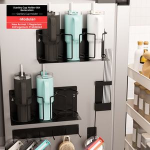 Soporte Magnético de Pared para Vasos de Doble Nivel, para Vasos Stanley de 40 oz, <span class=keywords><strong>Escurridor</strong></span> de Tazas de Cocina, Moderno y Sostenible - Product Image 3