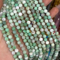 Perles rondes facettées en pierre naturelle de 6 mm en gros, perles de pierres précieuses en vrac pour la fabrication de bijoux, bracelets et colliers DIY