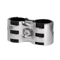 Usine chinoise OD28mm haute qualité raccords métalliques de tuyau maigre Double charnière parallèle support de tuyau joints métalliques système maigre