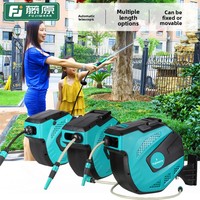 Enrouleur de tuyau rétractable automatique résistant à la corrosion 30m Modèle FUJ-W03S30 Arrosage domestique des plantes, des jardins et des pelouses