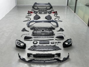 Kit Carrozzeria Aggiornato da Vecchio a Nuovo per <span class=keywords><strong>Mercedes</strong></span>-Benz <span class=keywords><strong>GLC</strong></span> Classe X253 2015-2019, Conversione in GLC63 AMG 2022 con Fari - Product Image 6