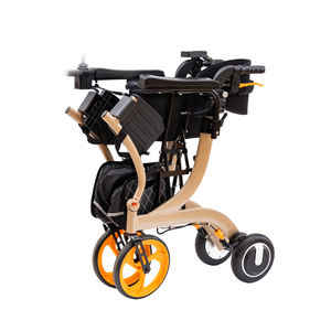 Zware aluminium elektrische loophulp, opvouwbaar ontwerp, elektrische rollator voor gehandicapten - Product Image 5