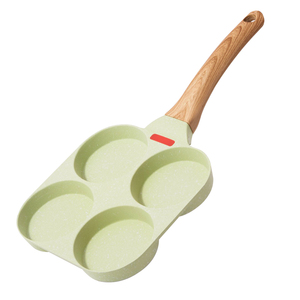 JEETEE กระทะทอดสเต็กไข่,กระทะทอด<span class=keywords><strong>ไข่</strong></span>เจียวทำอาหารเช้าทรงกลมไม่ติดกระทะทอด<span class=keywords><strong>ไข่</strong></span><span class=keywords><strong>ลวก</strong></span>4หลุมสำหรับเตาแม่เหล็กไฟฟ้า - Product Image 5