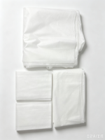 Ensemble de draps jetables Queen Size, 4 pièces, kit de literie non tissé avec housse de couette pour lit double