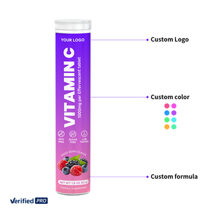 Comprimés effervescents de vitamines OEM pour soutenir la santé des cheveux, de la peau, des ongles et du cerveau - Product Image 2