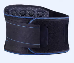 Ceinture de soutien lombaire de thérapie magnétique auto-chauffante, produit de soins de santé noir pour adultes, 1 pièce, vente en gros