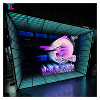 Lettres lumineuses multicolores 3D modernes Miroir infini à mille couches Enseigne de bar à néon Décoration illuminée par LED