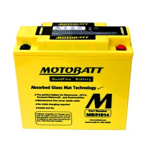 Batterie de moto Motobatt MB51814 12V 22Ah AGM Technologie de matériau absorbant en verre - Product Image 1