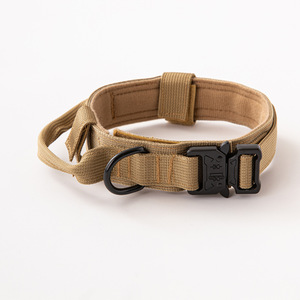 <span class=keywords><strong>Collar</strong></span> Táctico para Perro con Asa Ajustable, Resistente, de Nailon Duradero, con Patrones Sólidos, para Entrenamiento de Perros Grandes - Product Image 6