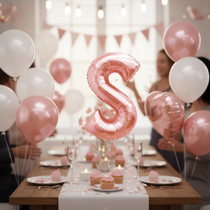 ลูกโป่งตัวอักษร Mylar สีโรสโกลด์ขนาด16นิ้วสำหรับตกแต่งงานปาร์ตี้สำหรับงานวันรับปริญญาของคุณแม่ - Product Image 3