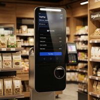 Oferta Especial: Kiosco de Autoservicio con Pantalla Táctil Android 15 de 15.6 Pulgadas, Kiosco de Cola para Minoristas Todo en Uno con Impresora y Escáner