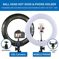 Seming OEM lampe à cils photographie 18 pouces anneau lumineux Led caméra lampe salon de beauté lumière avec sac de transport