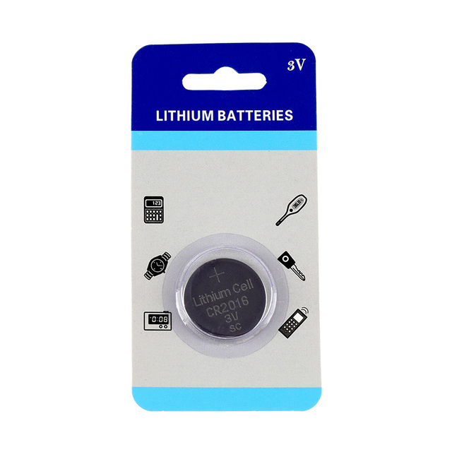 3V High-Performance CR2016 Lithium Coin Battery 80mAh OEM for Electronics Factory Direct Wholesale