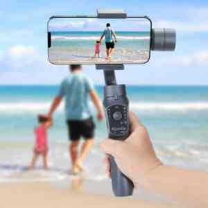 Stabilisateur de cardan portable F10Pro 3 axes Selfie Stick anti-tremblement pour téléphone Android pour l'enregistrement vidéo et la diffusion en direct - Product Image 1