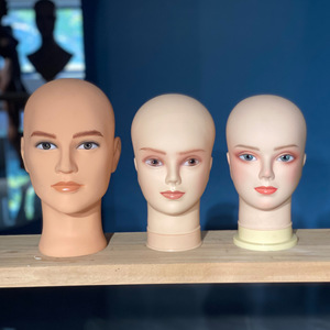 Cabeza de Maniquí Femenina Pequeña con Cabello Artificial para Prácticas de Peluquería y Recorte, Soporte de Plástico para Exhibición de Pelucas - Product Image 5