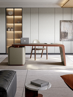 Bureau de direction modulaire en forme de L en MDF de luxe italien moderne pour PDG et directeurs, pour hall d'entrée