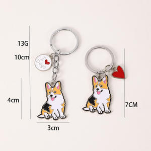 Llavero con Etiqueta para Mascotas, Perro Salchicha, Corgi, Basset Hound, Accesorio para Bolsa, Colgante Pequeño - Product Image 3