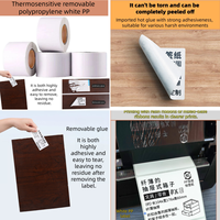 Étiquettes d'emballage personnalisables à marque blanche, autocollantes résistantes à l'huile, en papier couché, promotionnelles, pour supermarchés et expositions, résistantes à la chaleur