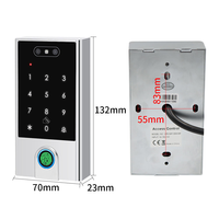 Sistema de Control de Acceso Inteligente Yistar con Carcasa Metálica Impermeable, WIFI, Tuya Smart, Reconocimiento Facial, Huella Dactilar y Tarjeta Inteligente, con Función de Intercomunicador
