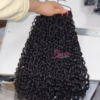 Faisceaux de cheveux bouclés bruts non traités à donneur unique Vendeur indien de cheveux humains en vrac afro crépus Fournisseur de cheveux birmans vietnamiens