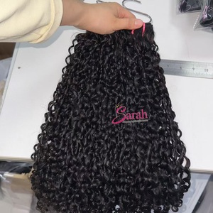 Unprocessed Single Donor Raw Curly Hair Bundles Indian Vendor Afro Kinky Bulk Human Hair Vietnamese Burmese Hair Supplier - Product Image 5
