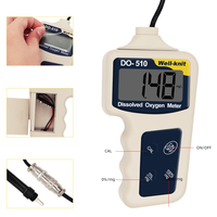 DO-510 oksigen terlarut industri portabel pakai layar LCD besar meteran DO