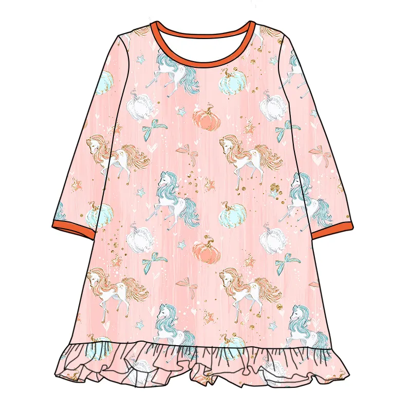 2021 Hot Sale Baby Dress Kids Clothing Flower Girls Princess Dresses Back To School Children Wears Girl Dress
