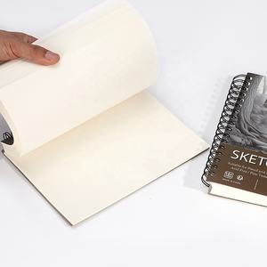 专业100白色无酸素描本5.83 “x9” 螺旋装订精装绘画封面 - Product Image 2