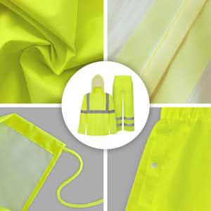 Hot Selling High Visibility Regen mäntel Motorrad Fahrrad fahrer Wasserdichter tragbarer Polyester Regen anzug - Product Image 2