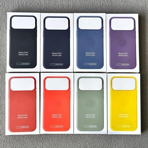 Fundas de Silicona Líquida Originales LOGO para iPhone 17 <span class=keywords><strong>Pro</strong></span> <span class=keywords><strong>Max</strong></span>, 16 <span class=keywords><strong>Pro</strong></span> <span class=keywords><strong>Max</strong></span>, 15, 14, con Carga Inalámbrica Magnética y Caja - Product Image 1